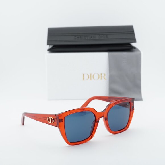 Dior DIORGLOW S1I 35B0 Square Sunglasses - Red/Blue main image 5